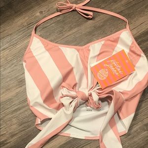 Kortni Jeane Tied Up Swim Top